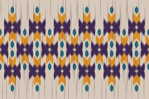 Ethnic oriental ikat seamless pattern traditional. Fabric Indian style. Design for background, wallpaper, vector illustration, fabric, clothing, carpet, textile, batik, embroidery.