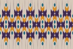 étnico oriental ikat de patrones sin fisuras tradicional. tela estilo indio. diseño para fondo, papel pintado, ilustración vectorial, tela, ropa, moqueta, textil, batik, bordado. vector