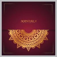 Luxury mandala background design vector