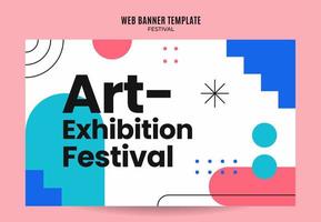 Festival Web Banner for Social Media Poster, banner, space area and background vector