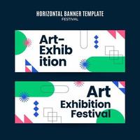 Festival Web Banner for Social Media Horizontal Poster, banner, space area and background vector