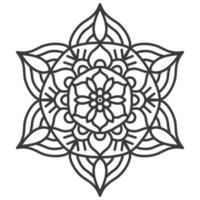 círculo decorativo ornamento mandala en estilo diwali. vector