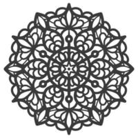Decorative circle ornament mandala in Diwali style. vector