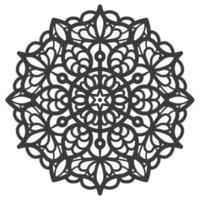 círculo decorativo ornamento mandala en estilo diwali. vector