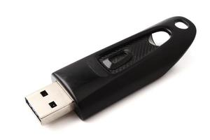 USB flash drive on a white background. photo