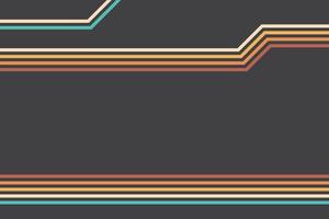 abstract simple colorful striped lines in retro style vector