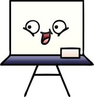 gradient shaded cartoon white board vector
