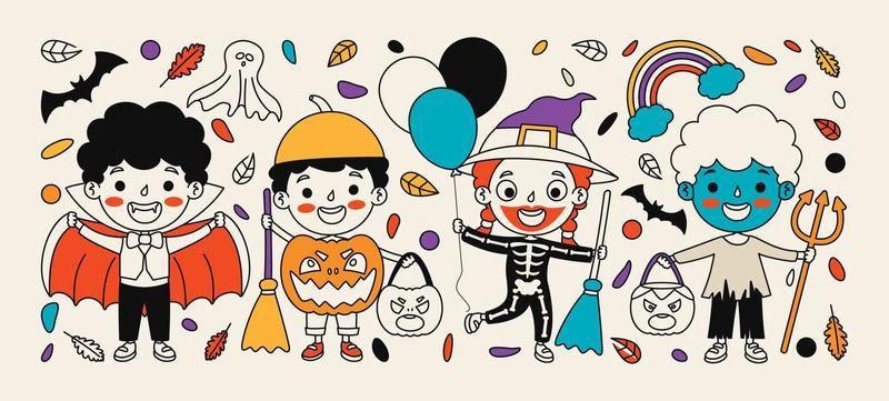 Hand Drawn Cartoon Line Art