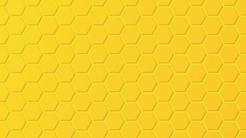Abstract Yellow Hexagon Honeycomb Light and Shadow Vector Background
