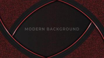 Elegant dark luxury background with red shiny and glitter element vector