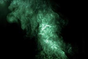 Out of focus smoke-shaped specter,black background photo