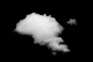 Textured cloud,Abstract black,isolated on black background photo