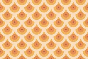 colorful retro rainbow circles seamless pattern vector