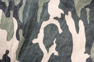 Camouflage fabric texture pattern background. photo