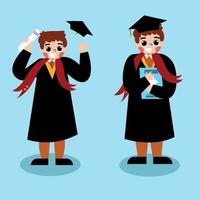 Graduate Illustration Character vector