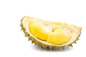 King of fruits, Durian on white background. photo
