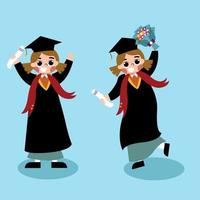 Graduate Illustration Character vector