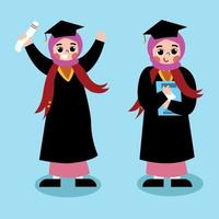 Graduate Illustration Character vector