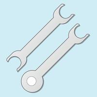 construction tool equipment fix bolt and repair service vector illustration