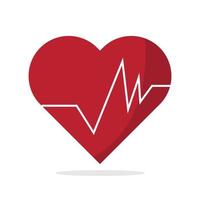 heartbeat cardiology medical hospital symbol vector illustration health care