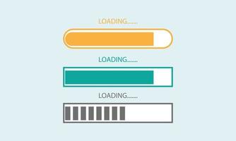 loader progress bar button template interface indicator vector