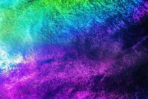 Rainbow holographic background. Neon and holographic gradient. photo