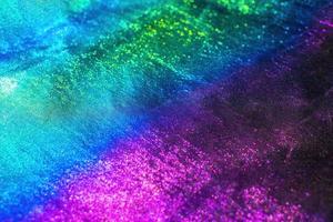 Rainbow holographic background. Neon and holographic gradient. photo