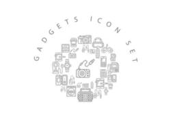 Gadgets icon set design on white background vector