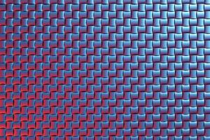 3d illustration blue  and red geometric pattern . Set of squares on monocrome background, pattern. Geometry  background, pattern photo