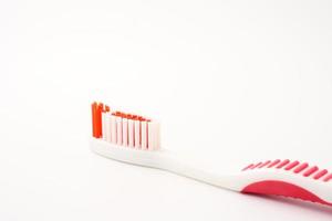 Close up of Toothbrush on a white background. photo