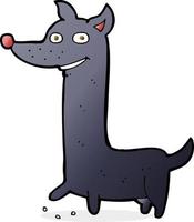 funny cartoon dog vector