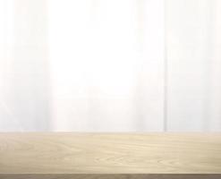 in front of a wooden table with a glass wall, blurry glass in the background For editing products or designing keys, layouts, background images