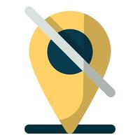 No Location, Flat Style Icon Empty States vector