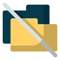 No Folder, Flat Style Icon Empty States vector