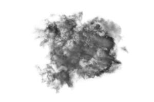 Textured Smoke,Abstract black,isolated on white background photo