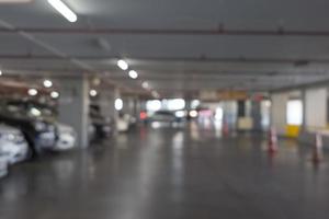 Car parking lot interior blur background ,Abstract Blurred photo