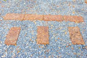 stone walkway with pebble photo