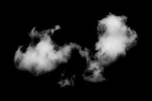 nube aislada sobre fondo negro, humo texturizado, negro abstracto foto