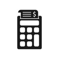 calculator illustration in trendy flat design vector