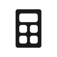 calculator illustration in trendy flat style vector