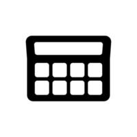 calculator illustration in trendy flat style vector