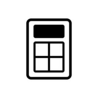 calculator illustration in trendy flat design vector