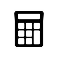 calculator illustration in trendy flat design vector