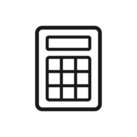 calculator illustration in trendy flat design vector