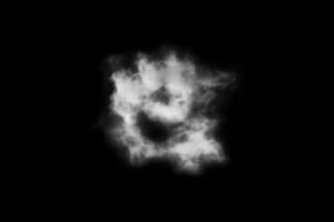 Textured Smoke,Abstract black,isolated on black background photo