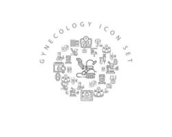 Gynecology elements icon set design on white background vector