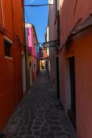 Colorful houses of the island of Burano photo