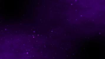 animación de flujo de bucle de polvo de partículas de espacio brillante púrpura para el fondo de plata de movimiento de presentación de fantasía de arte abstracto video