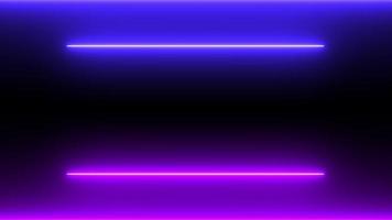 papel pintado abstracto del suelo de la habitación de neón con perspectiva horizontal fluorescente gráfica, renderizado 3d de la ilustración del espacio de luz, juego electrónico del club cibernético, forma de ilusión fría con láser de iluminación brillante video