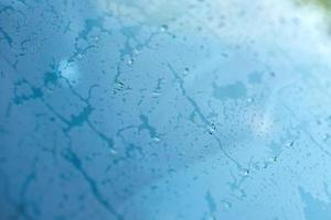 Rain drops on a car window, abstract background photo